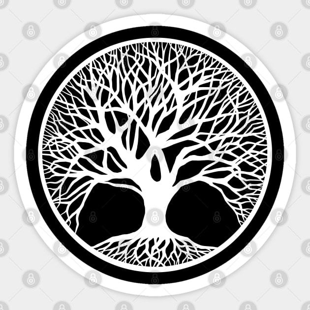 Outline Tree Of Life Sticker by OccultOmaStore